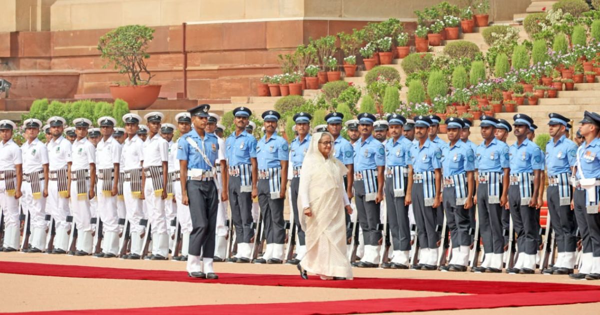Hasina guard of honour